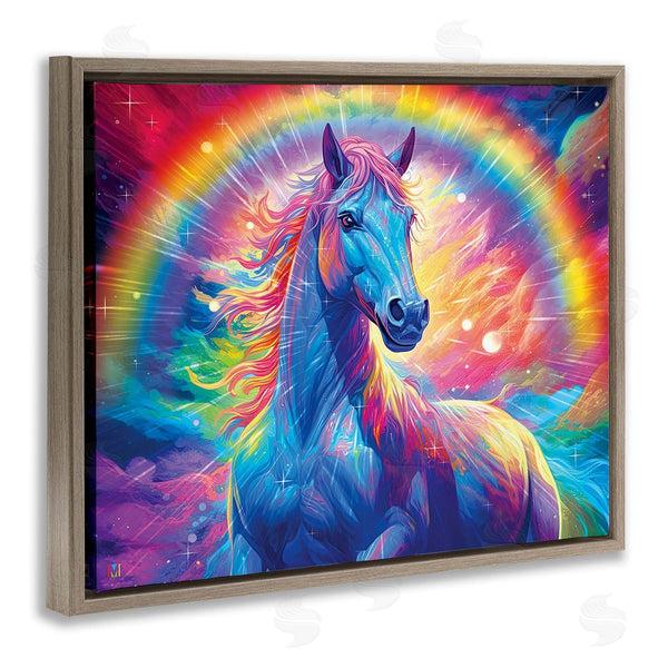 Stupell Industries Michael David Ward | Vivid Rainbow Horse Wall Art