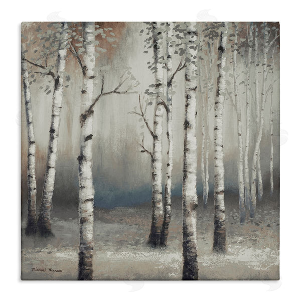 stupell industries Michael Marcon | Birch Trees with Misty Haze