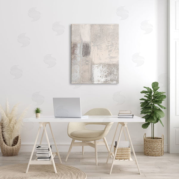 Stupell Industries Michael Marcon | Conceptual Geometric Tiles Neutral Brown Tones Wall Art
