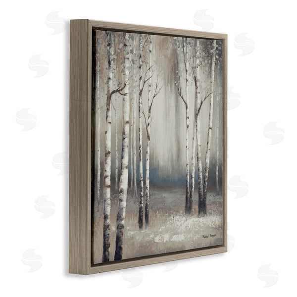 Stupell Industries Michael Marcon | Misty Birch Tree Forest Landscape Wall Art