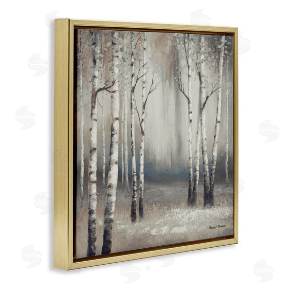 Stupell Industries Michael Marcon | Misty Birch Tree Forest Landscape Wall Art