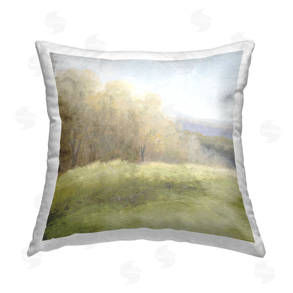 stupell industries Michael Marcon | Muted Country Landscape Printed Throw Pillow