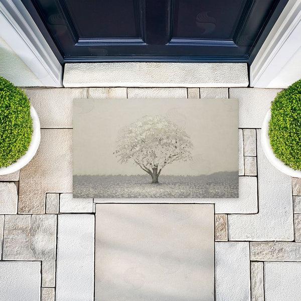Stupell Industries Michael Marcon | Neutral Radiance Tree Non-Woven Door Mat