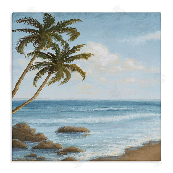 stupell industries Michael Marcon | Palm Trees Looming Beach Wall Art