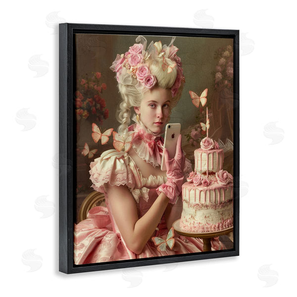 Stupell Industries Michael McKinney | Vintage Lady With Cellphone