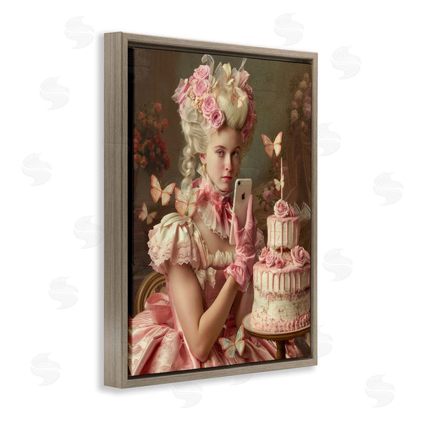 Stupell Industries Michael McKinney | Vintage Lady With Cellphone