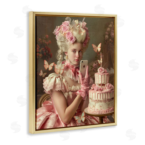 Stupell Industries Michael McKinney | Vintage Lady With Cellphone