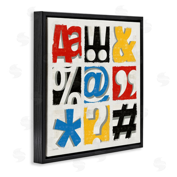 Stupell Industries Michael Mullan | Collage Of Computer Symbols