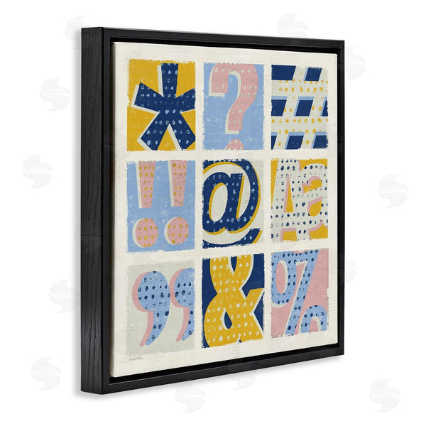 Stupell Industries Michael Mullan | Computer Typography Pastel Symbols