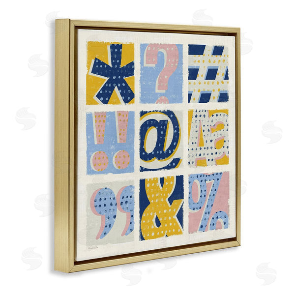 Stupell Industries Michael Mullan | Computer Typography Pastel Symbols