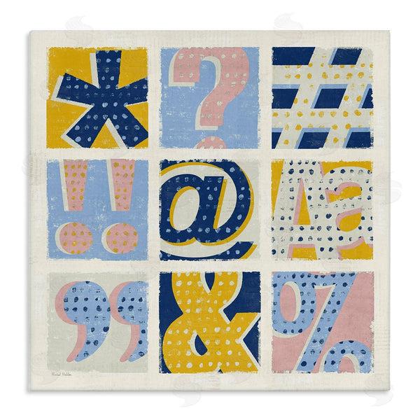 stupell industries Michael Mullan | Computer Typography Pastel Symbols