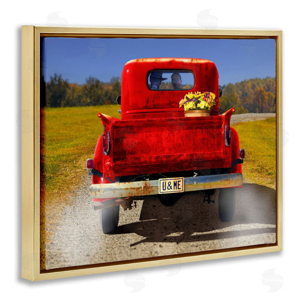 Stupell Industries Michael Quackenbush | Cowboy In Red Truck
