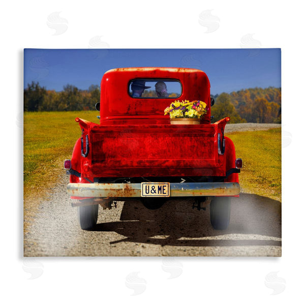 stupell industries Michael Quackenbush | Cowboy in Red Truck