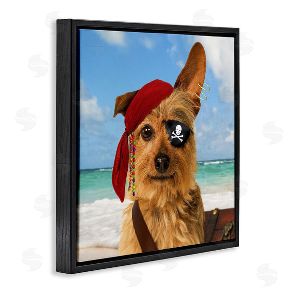 Stupell Industries Michael Quackenbush | Pirate Dog On Beach Wall Art