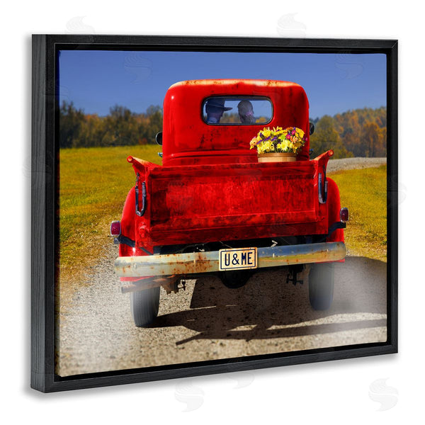 Stupell Industries Michael Quackenbush | Romantic Couple Red Pickup Wall Art