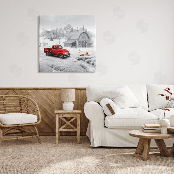 Stupell Industries Michael Shelton | Red Truck At Barn Wall Art