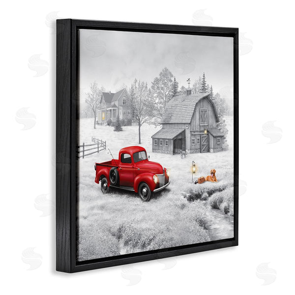 Stupell Industries Michael Shelton | Red Truck At Barn Wall Art