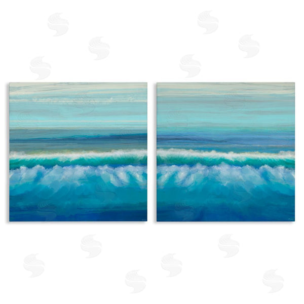 stupell industries Michael Tienhaara | Calming Sea Waves Ocean Foam Wall Art