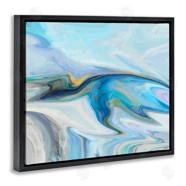 Stupell Industries Michael Tienhaara | Fluid Blue Contemporary Composition Wall Art