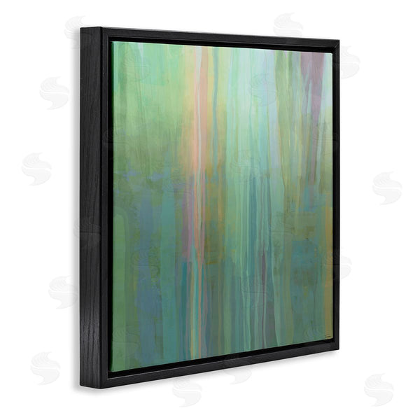 Stupell Industries Michael Tienhaara | Green Streaked Modern Brushed Lines Wall Art