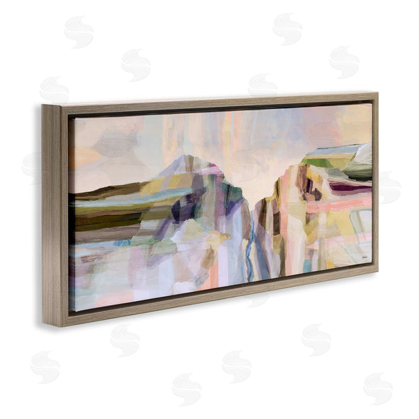 Stupell Industries Michael Tienhaara | Hilltop Abstraction Pastel Peaks Wall Art