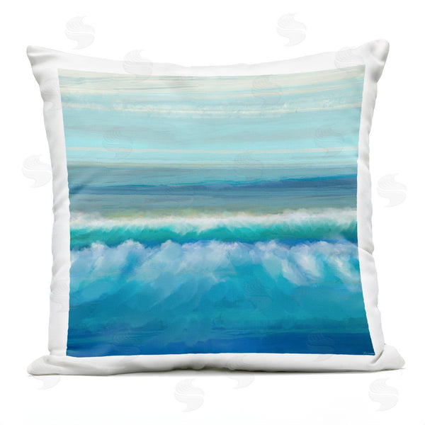 Stupell Industries Michael Tienhaara | Rolling Beach Waves Shore Printed Throw Pillow