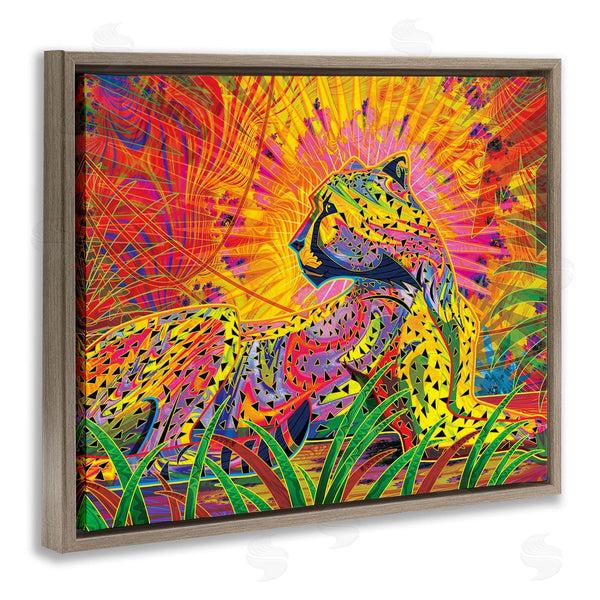 Stupell Industries Michael Ward | Fractal Patterned Leopard Wall Art
