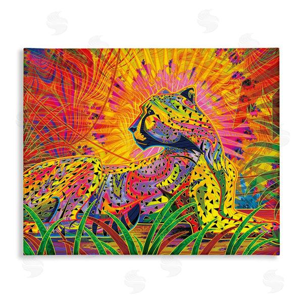 stupell industries Michael Ward | Fractal Patterned Leopard Wall Art