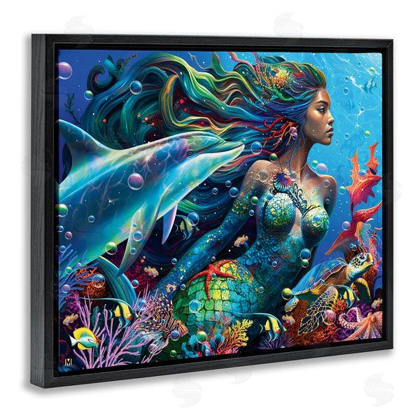 Stupell Industries Michael Ward | Mermaid Underwater Sea Life Wall Art