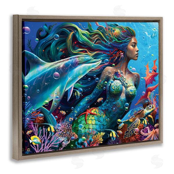 Stupell Industries Michael Ward | Mermaid Underwater Sea Life Wall Art