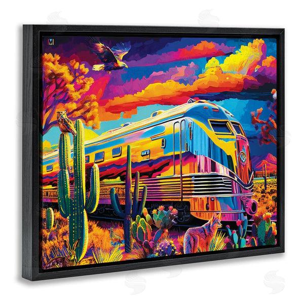 Stupell Industries Michael Ward | Vivid Desert Train Scene Wall Art