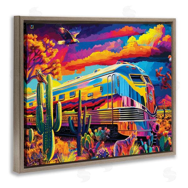 Stupell Industries Michael Ward | Vivid Desert Train Scene Wall Art