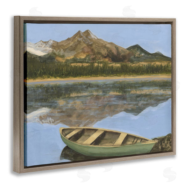 Stupell Industries Michael Willett | Alpine Lake Canoe View
