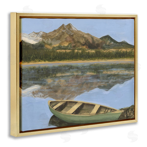 Stupell Industries Michael Willett | Alpine Lake Canoe View