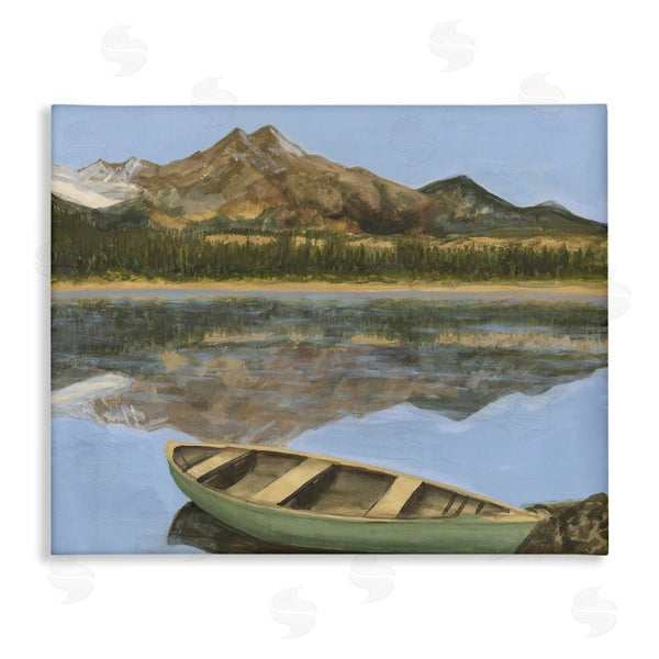stupell industries Michael Willett | Alpine Lake Canoe View