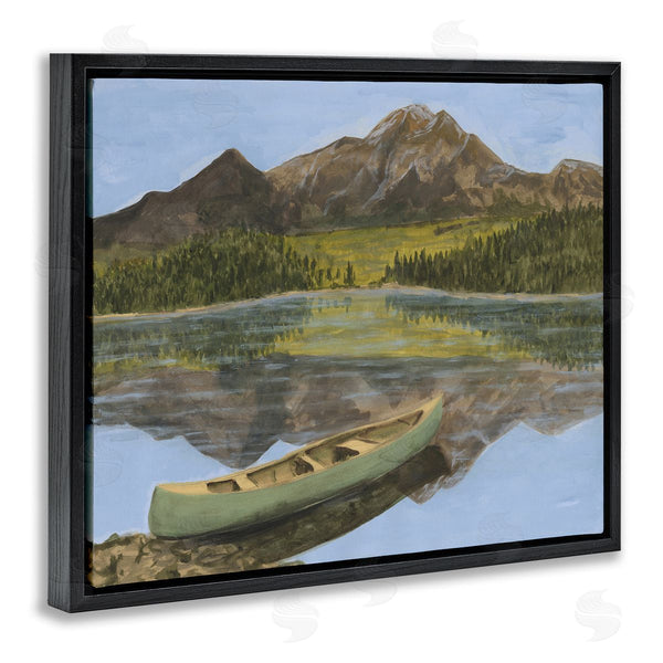 Stupell Industries Michael Willett | Alpine Lake With Canoe