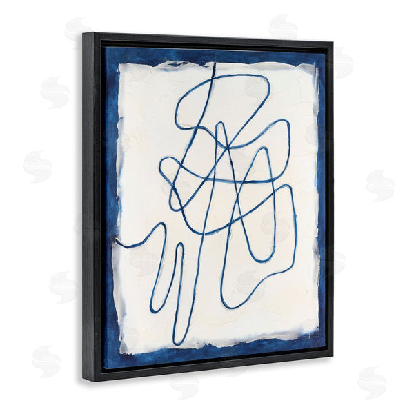 Stupell Industries Michael Willett | Blue Line Abstraction Wall Art