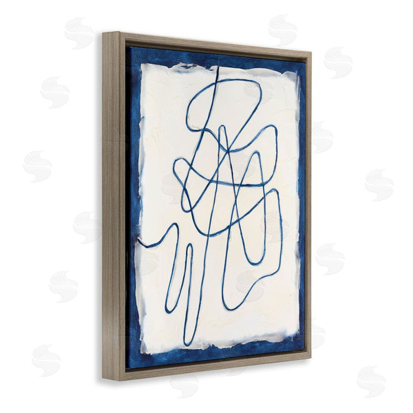 Stupell Industries Michael Willett | Blue Line Abstraction Wall Art