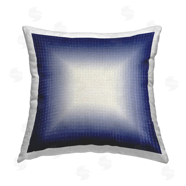 Stupell Industries Michael Willett | Blue Ombre Fade Printed Throw Pillow