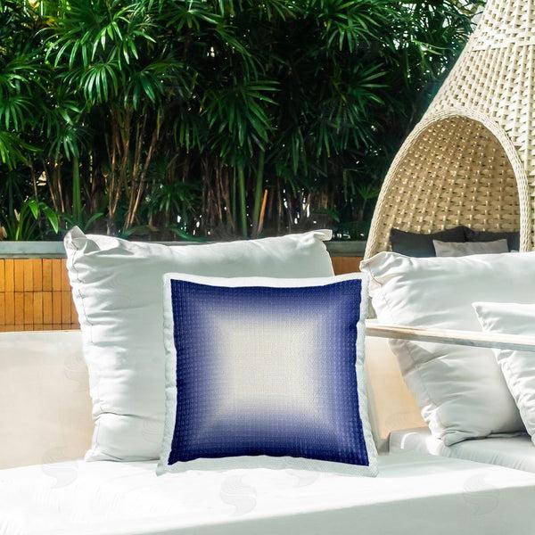 Stupell Industries Michael Willett | Blue Ombre Fade Printed Throw Pillow