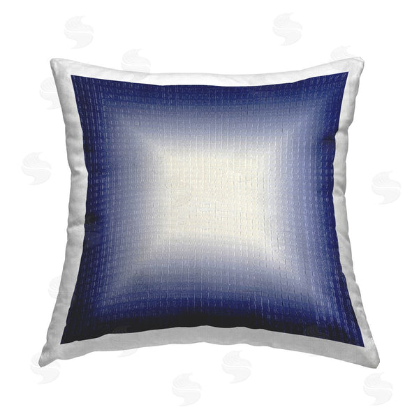 stupell industries Michael Willett | Blue Ombre Fade Printed Throw Pillow