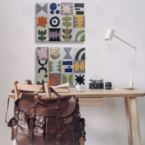 Stupell Industries Michael Willett | Bohemian Shapes Squares Wall Art