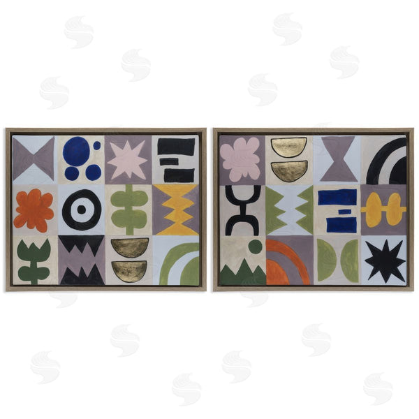 Stupell Industries Michael Willett | Bohemian Shapes Squares Wall Art