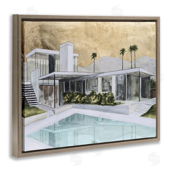 Stupell Industries Michael Willett | Chic Tropical Pool Yard