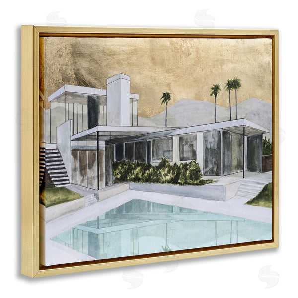 Stupell Industries Michael Willett | Chic Tropical Pool Yard