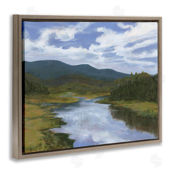 Stupell Industries Michael Willett | Cloudy River Landscape Wall Art