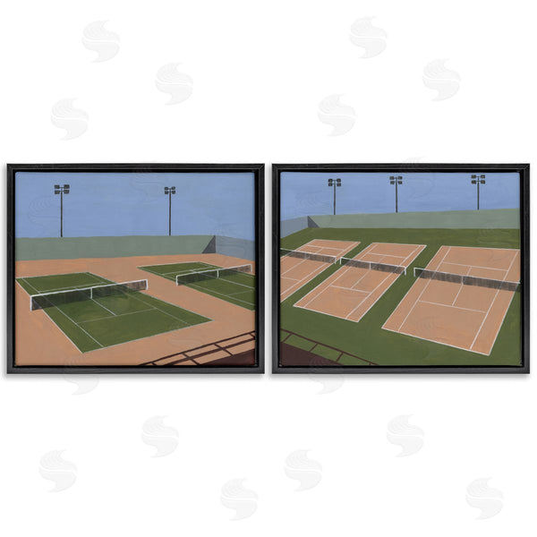 Stupell Industries Michael Willett | Competitive Tennis Courts Wall Art