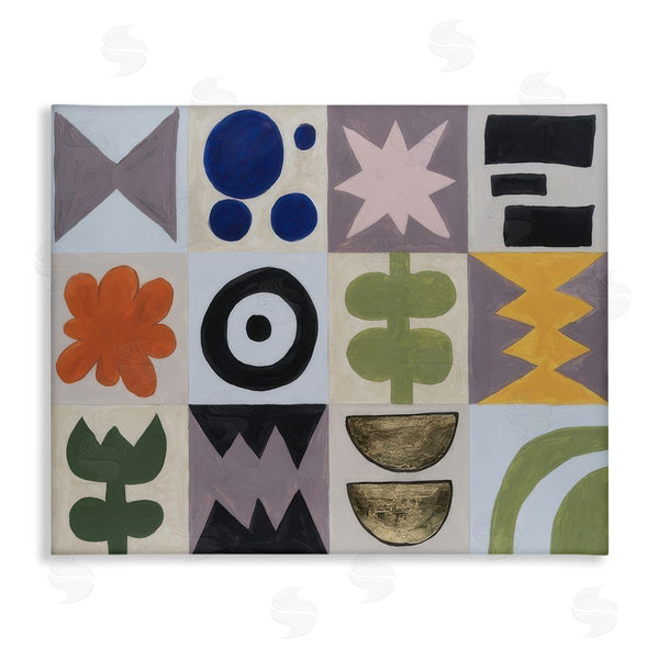 stupell industries Michael Willett | Contemporary Tulips & Shapes Wall Art