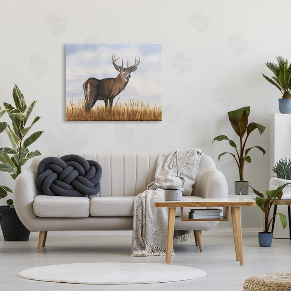 Stupell Industries Michael Willett | Deer In Cloudy Landscape Wall Art