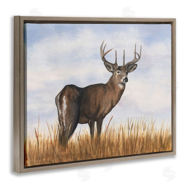 Stupell Industries Michael Willett | Deer In Cloudy Landscape Wall Art